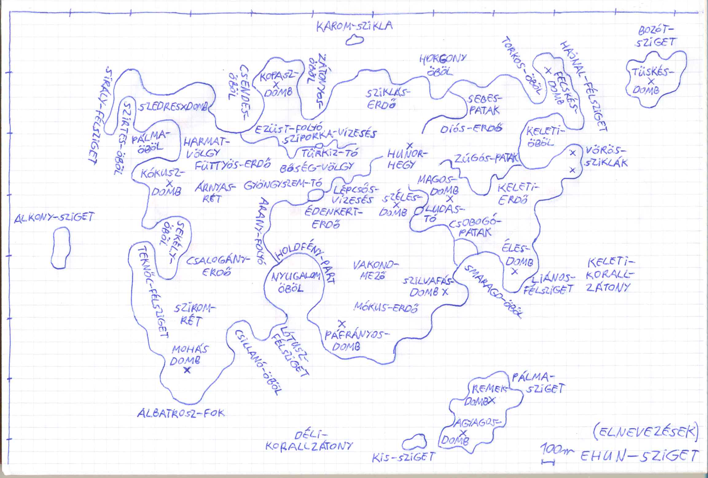 Az Ehun-sziget térképe 3.